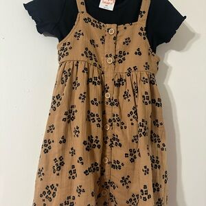 Jumping Beans Tan and Black Kids Dress